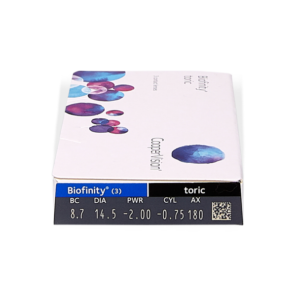 Lentilles Biofinity Toric (3) mensuelles