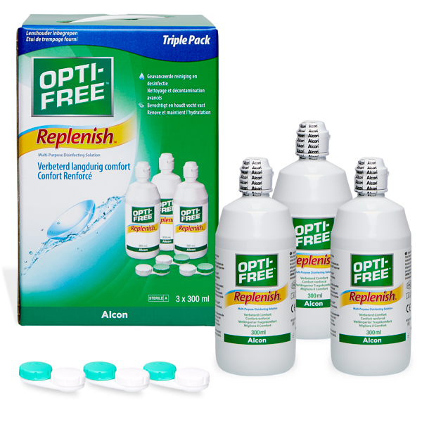 líquidos OPTI-FREE RepleniSH 3x300ml