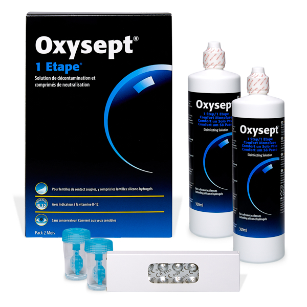 líquidos Oxysept 1 Step 2x300ml + 60c
